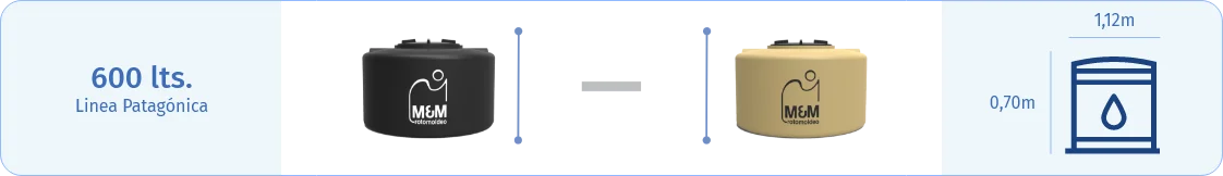 rotomoldeo-tanques de agua-600lts-patagonica